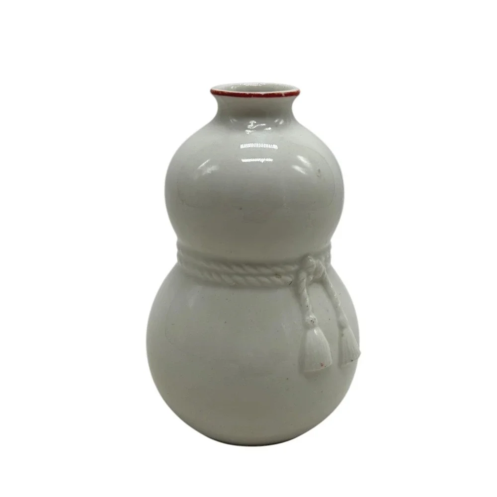 Vintage Moriyama SGK Double Gourd Floral Vase Occupied Japan Allied Forces 4in‎